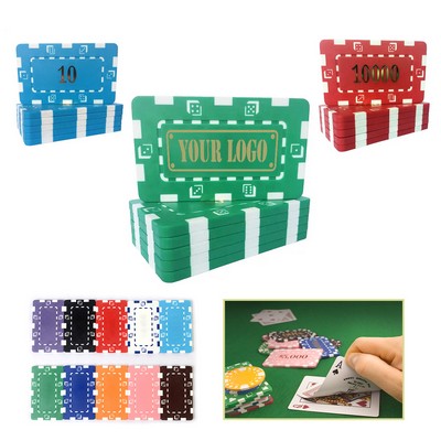 Rectangle Dice Poker Chips