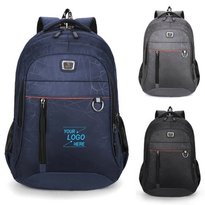 Large Oxford Travel Backpack with Laptop Compartment for Adults