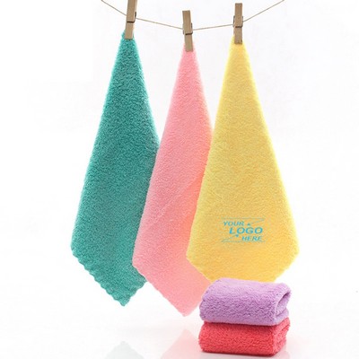 Soft Coral Fleece Baby Washcloth