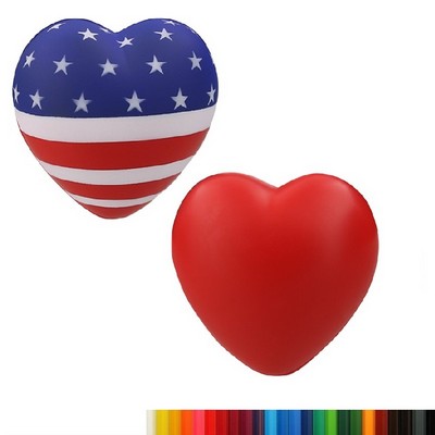 Foam Patriotic Heart Stress Ball