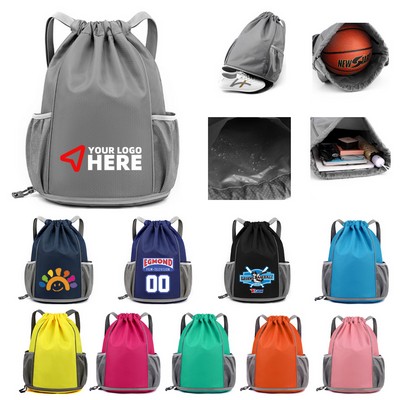 Drawstring Backpack Sports Gym Bag String Sackpack