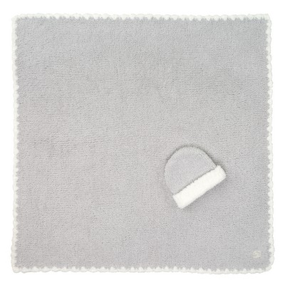 Baby Blanket - Trim w/ Cap - Chenilla Classic™ - Soapstone / Creme - 30*30