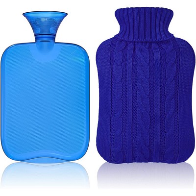 2000Ml 2 Liter Rubber Hot Water Bottle With Cover Knitted