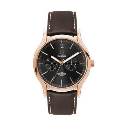 39mm, Rose Gold Metal Case, Multifunction Mvt