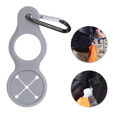 2 in 1 Silicone Water Bottle Holder w/Carabiner