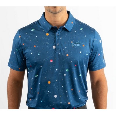 Men's Golf Polo - Space Man