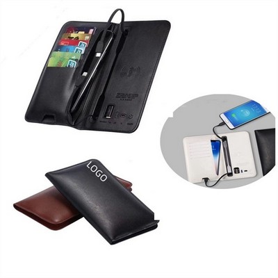 Wireless Charging Wallet - Multi-Function With Secure Pocket