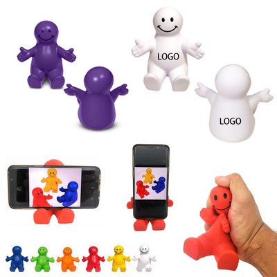 Squeezable Smile Phone Holder Stress Relief Fidget Toy