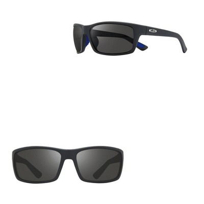 Revo Matte Gray Rebel Sport Wrap Sunglasses w/Superflex