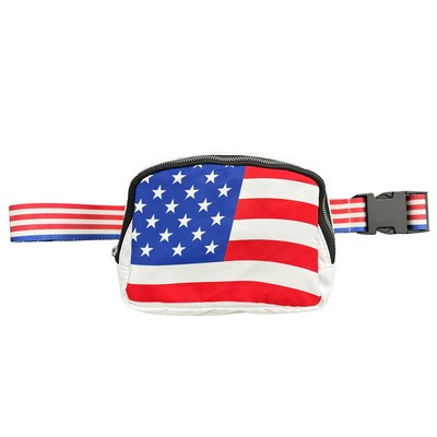 Patriotic Us Flag Cross Body Bag