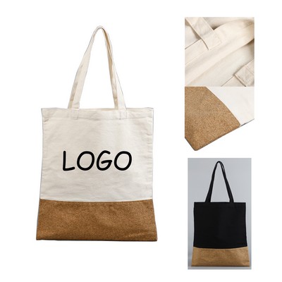 Cork Base Canvas Tote Bag