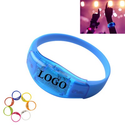 Sound Control Led Flashing Bracelet Wristband Bangle