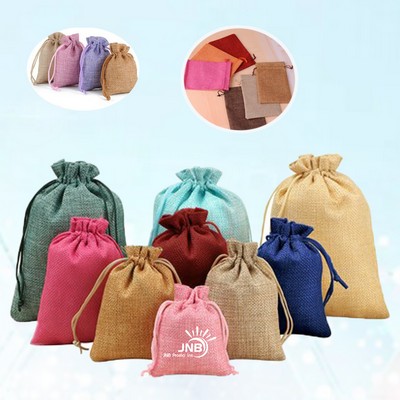 Cotton and Linen Drawstring Gift Bag