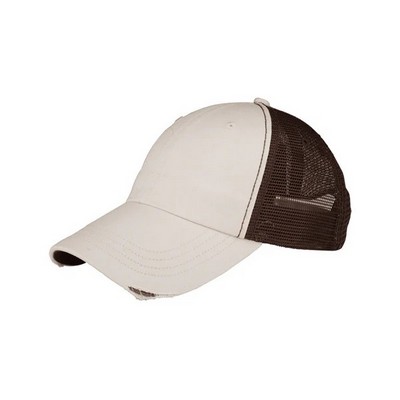 Mega Cap™ Low Profile Washed Organic Cotton Mesh Cap