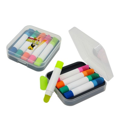 5 Color Set Twist Wax Highlighter with Case