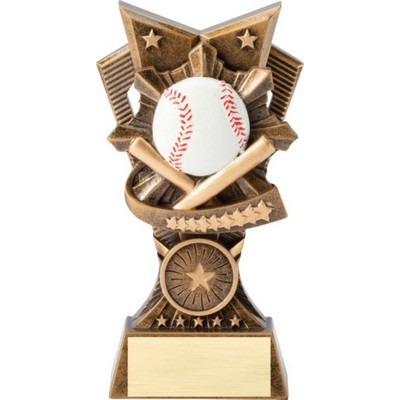 Baseball 3D Design Resin Award - 6" Tall