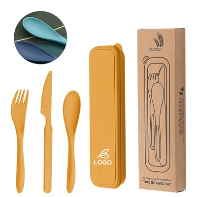 Wheat Straw Cutlery Portable Set