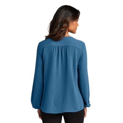 Port Authority Ladies Textured Crepe Blouse