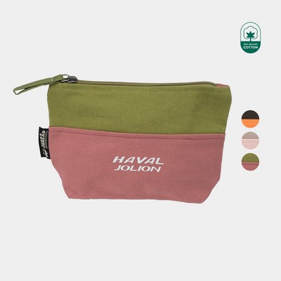 TERRA THREAD® - Canvas Cosmetic Bag Sustainable GOTS & Fair Trade Certified