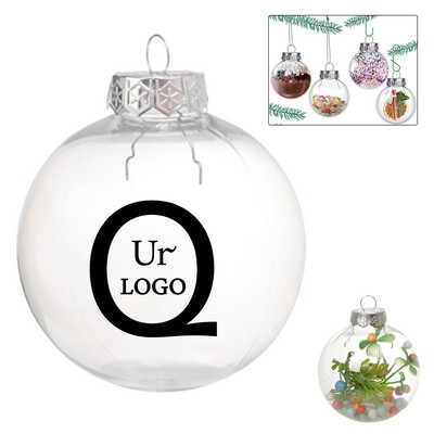 Round Clear Christmas Decoration Ball