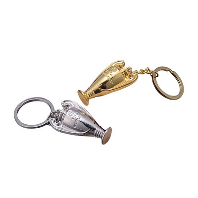 Zinc Alloy Trophy Keychain Charm