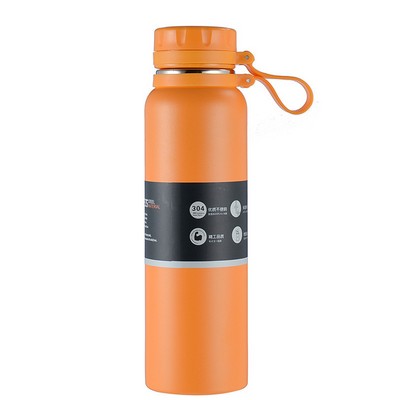 Outdoor Go-Anywhere Stainless Steel Bottle with Link-Lid Handle 26oz