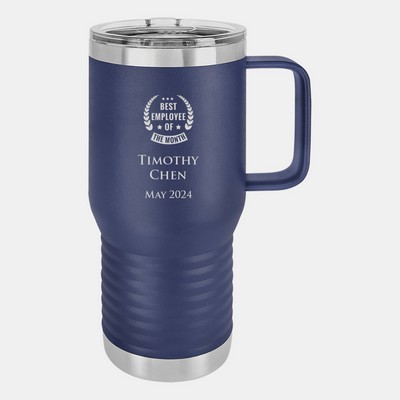 Polar Camel Vacuum Navy Blue Insulated Travel Mug with Slider Lid, 20oz