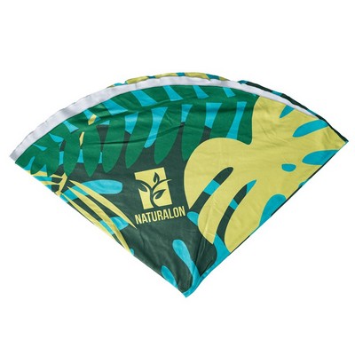 Round Subli-Sheared Velour Beach Towel