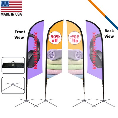 9' Tickseed Single-Sided Angle Flag