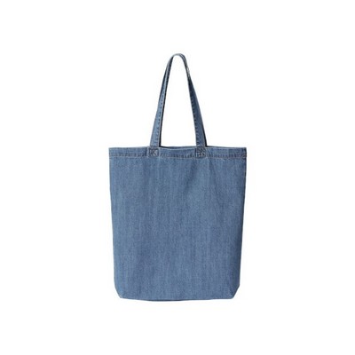 Liberty Bags Cotton Denim Gussested Tote Bag