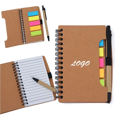 Sticky Flag Jotter Notepad With Pen