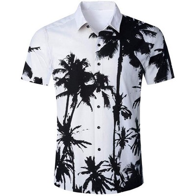 Custom Dye Sublimation Hawaiian Shirt-120gsm Customized (Ocean)