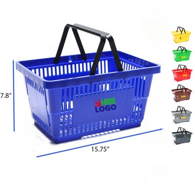 Plastic Shopping Basket with Handle