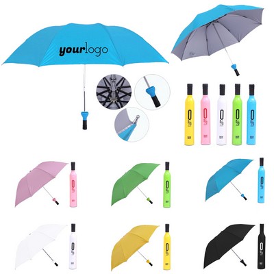 Portable Folding Wine Bottle Umbrella