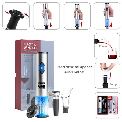 4 IN 1 Metal Automatic Electric Wine Opener