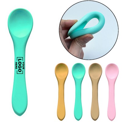 Baby Soft Silicone Feeding Spoon