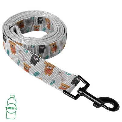 RPET Sublimated Pet Leash with Snap Carabiner