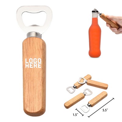 Wooden Handle Beer Bottle Opener