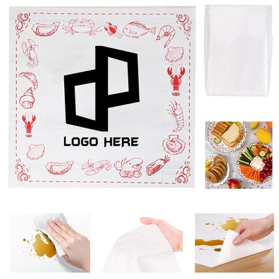 32 X 32 Inch Disposable Seafood Tablecloth W/ Packing Bag