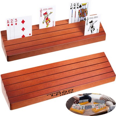 Wooden Card Organizer Tray