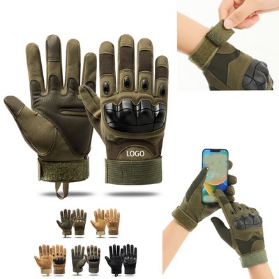 Touchscreen Tactical Gloves With Hard Knuckle