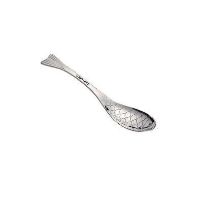 Whimsical Medium Fish Shaped Stainless Steel Spoon