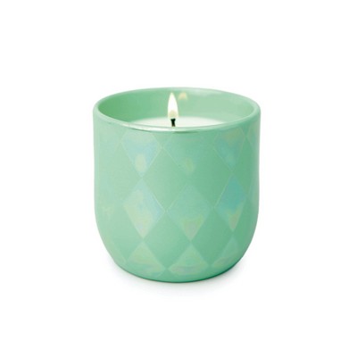 Lustre 10 Oz Matte Jade Ceramic - Diamond Pattern, Matcha & Mint