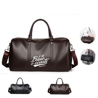 Multi-functional Handcrafted Pu Leather Duffel Bag