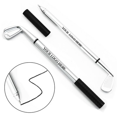 Golf Club Shaped Ballpoint Pen With Customizable Logo