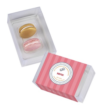 Macaron Gift Set / 2 Pack - The Champagne & Strawberries Box