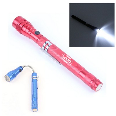 Magnetic LED Telescopic Flashlight with Flexible Extension