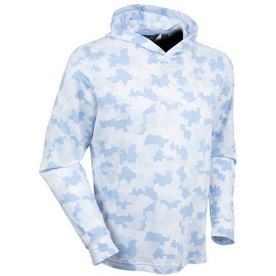 Bobby Jones Performance Armed Forces Print Long Sleeve Hoodie