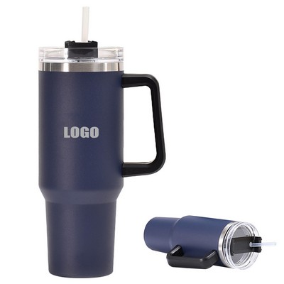 40oz Stainless Steel Cup with Double Wall Insulation and Sturdy Handle