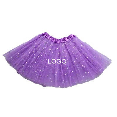 Party Sequin Dance Skirts For Kids